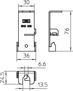 OBO Bettermann Фиксатор универс. 75х36х2 SHU M12 DD OBO 6015324