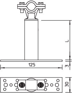 OBO Bettermann Держатель дистанционный изолированный ISO-A-150 8 OBO 5408800