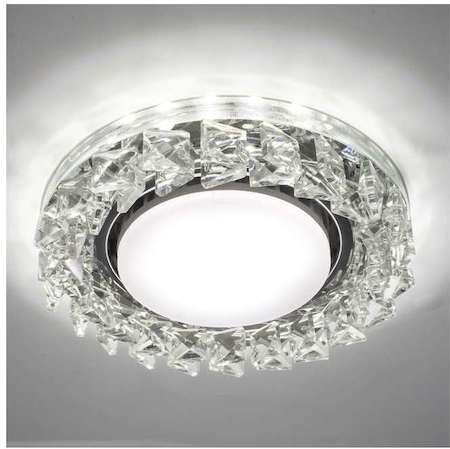 ITALMAC Светильник Bohemia LED 53 1 70 декор. из огран. стекла со светодиод. подсветкой GX53 прозр. ИТАЛМАК IT8529