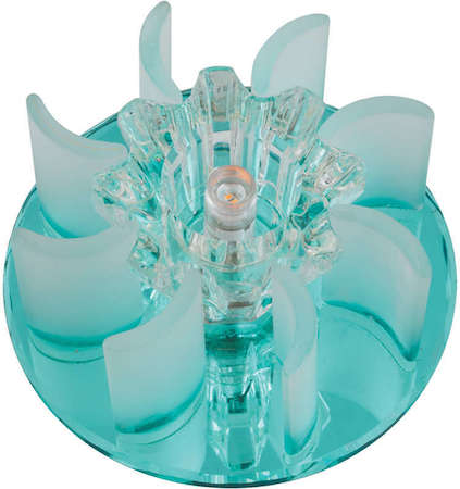 Светильник DLS-F114 "Fiore" G4 BLUE/CLEAR Fametto 10740