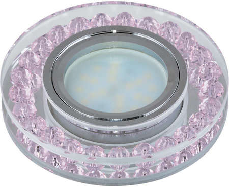 Светильник DLS-P102 "Peonia" GU5.3 CHROME/PINK Fametto 09986