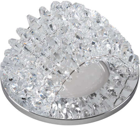 Светильник DLS-P110 "Peonia" CHROME/CLEAR 1х50Вт GU5.3 IP20 Fametto 10732