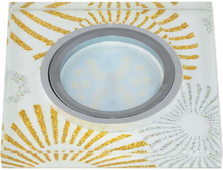 Светильник DLS-P201 "Peonia" GU5.3 CHROME/WHITE Fametto 09997