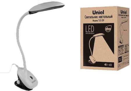 Светильник светодиодный TLD-529 Black-White/400лм/4500К бел./черн. Uniel UL-00000803