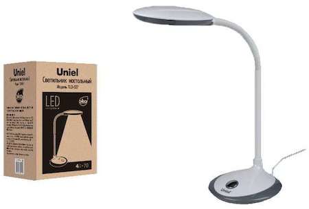 Светильник светодиодный TLD-527 Grey/400лм/4500К сер. Uniel UL-00000417