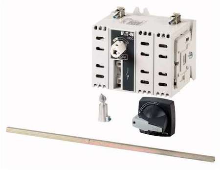 Выключатель-разъединитель DDC 80/2/M4/P-G пост. ток 2п 80А сер. ручка с удл. ось монтаж на дверь шкафа EATON 6098925