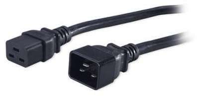 Кабель питания PWC-IEC19-IEC20-5.0-BK IEC 320 С19-IEC 320 С20 (3х1.5) прям. вилка 16А 5м Hyperline 43796