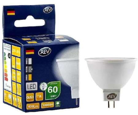 Лампа светодиодная MR16 7Вт 4000К бел. GU5.3 600лм 180-240В REV 32325 9