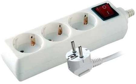 Удлинитель 3х1.5м с заземл. выключ. 16А IP20 S 3х1.5-ZDV Volsten 9327
