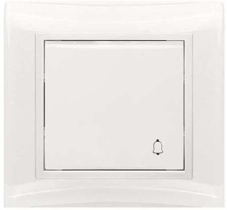 Выключатель кнопочный 1-кл. СП 10А IP20 V01-21-Z11-S бел. Volsten 9092