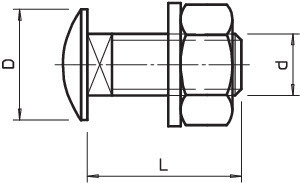 OBO Bettermann Болт с плоской головкой M10х25 FRS VA4301 OBO 6407537