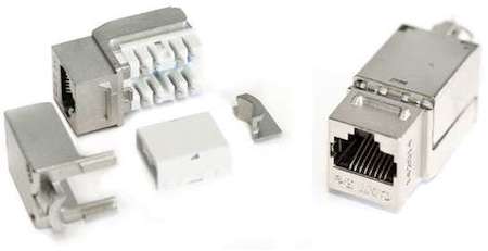 Вставка KJNE-8P8C-C5e-90-SH-F-WH RJ45(8P8C) кат. 5e экран. 110 IDC заделка с помощью NE-TOOL бел. Hyperline 46659