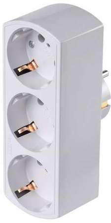 Разветвитель 3-м 16А с заземл. BU-PS3G-W бел. BURO 352741