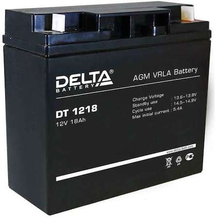 Аккумулятор 12В 18А.ч Delta DT 1218