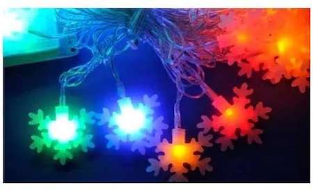 Гирлянда светодиодная «Снежинки-3» ULD-S0700-050/DTA MULTI IP20 SNOWFLAKES-3 с контроллером 50LED (дл.7м) Uniel7936