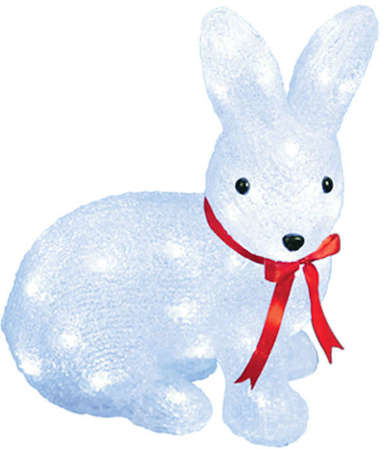 Гирлянда светодиодная "Зайчик" ULD-M2732-040/STA WHITE IP20 RABBIT-1 40LED 27х15х32см IP20 бел. Uniel 11032