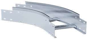 Поворот горизонтальный LT 600х80-45 1.2мм R=600мм оцинк. ASD-electric LTH.6008.412.6