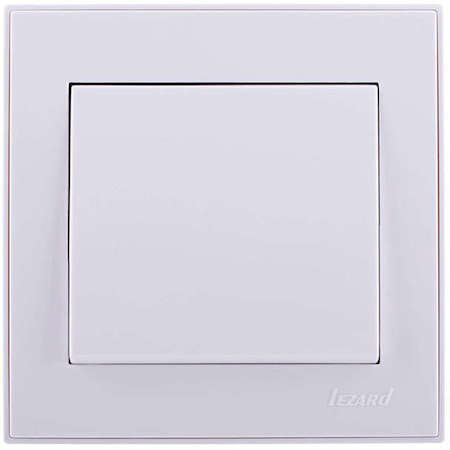 Выключатель 1-кл. СП Рейн 10А IP20 бел. LEZARD 703-0202-100