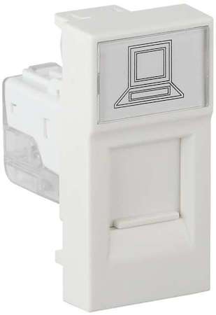 Ruvinil Розетка комп. мод. RJ45 45х22.5мм бел. Рувинил АДЛ 13-902