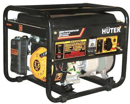 Бензогенератор DY2500L 1ф 2000Вт ручной стартер HUTER 64/1/3