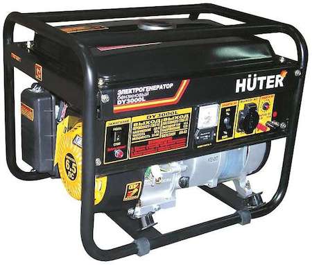 Бензогенератор DY3000L 1ф 2500Вт ручной стартер HUTER 64/1/4