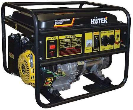 Бензогенератор DY6500L 1ф 5000Вт ручной стартер HUTER 64/1/6