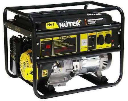 Бензогенератор DY8000L 1ф 6500Вт ручной стартер HUTER 64/1/33