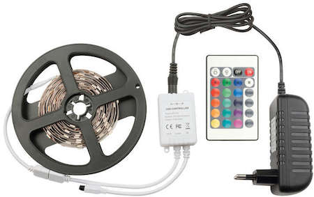 Комплект светодиодной ленты ULS-Q211 5050-30LED/м-IP20-3м-RGB RRP24C24 Uniel 10775