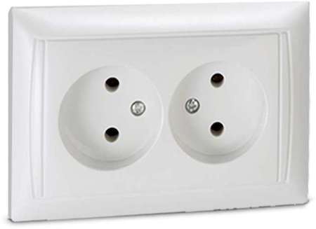 Розетка 2-м VALENZO 6102 бел. ASD / IN HOME 4690612006383