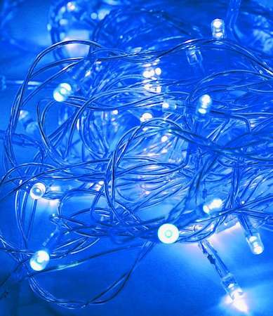 КОСМОС Гирлянда светодиодная 50LED шнур 6.5м 8 режимов мигания Космос KOC_GIR50LED_B