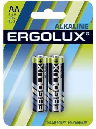 Элемент питания алкалиновый LR6 BL-2 LR6 BL-2 1.5В Alkaline (блист.2шт) Ergolux 11747