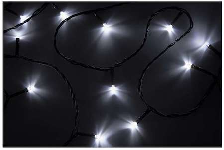 Neon-Night Гирлянда "ТВИНКЛ ЛАЙТ LED" (с контроллером 8 режимов) 6м 40LED 4Вт 220В IP20 бел. провод темн.-зел. ПВХ NEON-NIGHT 303-025
