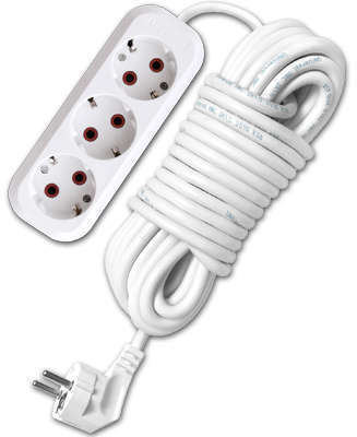 Universal Удлинитель 3х3м с заземл. 10А IP20 У10-554 ПВС 3х0.75 UNIVersal 554-03