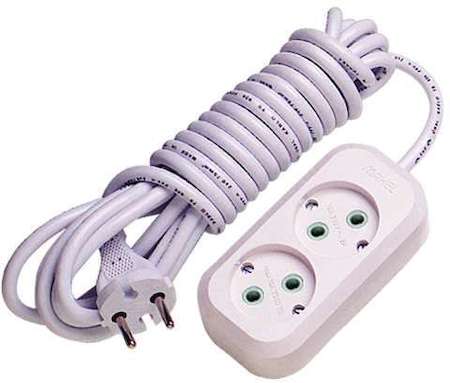 Удлинитель 2х15м без заземл. 10А IP20 Makel MGP109