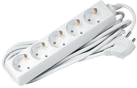 Jazzway Удлинитель EX-05G-700 5х7м 10А/2.2кВт с выкл. з/к ПВС 3х1 JAZZway 4895205003552