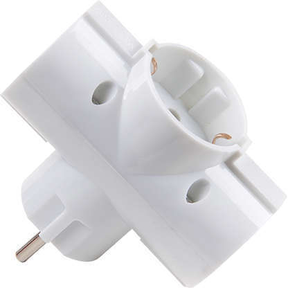 Jazzway Разветвитель AD-3G-R 16А/3.5кВт з/к JAZZway 4897062853363