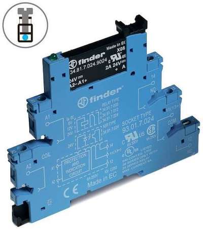 Finder Реле модульное интерфейсное 2А 240В AC 24В DC IP20 винт. клеммы FINDER 388170248240