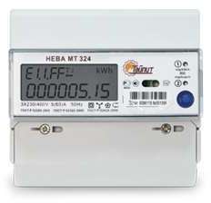 ТАЙПИТ Счетчик НЕВА МТ 324 1.0 AR E4S (E4BS26) 3ф 5-60А 230В ЖКИ многотариф.; RS485 DIN-рейка Якутск. вр. Тайпит 6113384