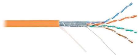 Кабель NIKOLAN F/UTP 4 пары кат.5e (класс D) тест по ISO/IEC 100МГц ож BC (чистая медь) 24AWG (0.50мм) внутр. LSZH нг(А)-HFLTx оран. (уп.305м) NIKOMAX NKL 4200C-OR