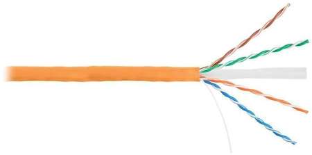 Кабель NIKOLAN U/UTP 4 пары кат.6 (класс E) тест по ISO/IEC 250МГц ож BC (чистая медь) 23AWG (0.57мм) внутр. LSZH нг(А)-HFLTx оран. (уп.305м) NIKOMAX NKL 4140C-OR