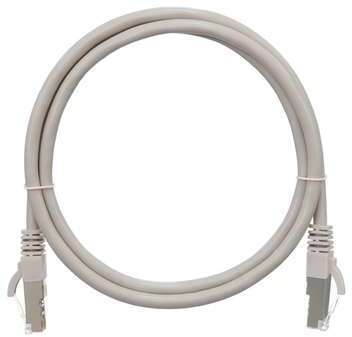 Патч-корд S/FTP 4 пары кат.6 (класс E) 250МГц 2хRJ45/8P8C BC (чистая медь) 26AWG (7х0.165мм) LSZH нг(А)-HFLTx сер. 3м NIKOMAX NMC-PC4SE55B-030-C-GY