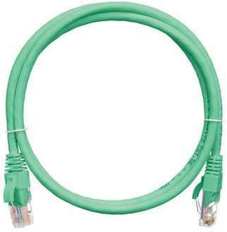 Патч-корд U/UTP 4 пары кат.5e (класс D) 100МГц 2хRJ45/8P8C BC (чистая медь) 24AWG (7х0.205мм) LSZH нг(А)-HFLTx зел. 1.5м NIKOMAX NMC-PC4UD55B-015-C-GN