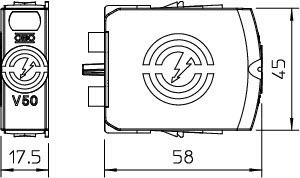 OBO Bettermann Вставка 385В CombiController V50V50-0-385 OBO 5093510