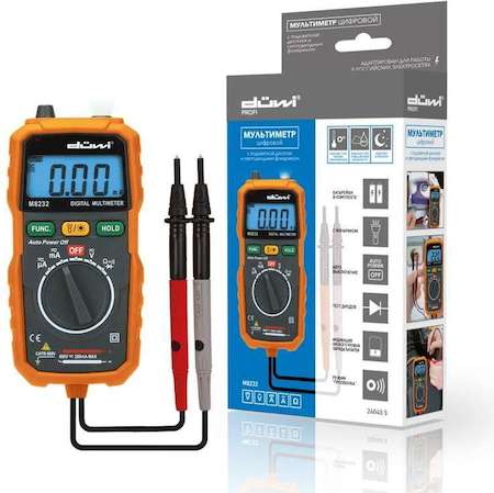 Мультиметр цифровой со светодиодным фонариком и подсветкой M8232 PROFI color box Duwi 26045 5