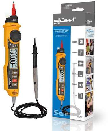Мультиметр-пробник цифровой в форме щупа с фонариком и подсветкой M8211 PROFI color box Duwi 26047 9