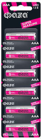 ФАZA Элемент питания алкалиновый LR03 Super Alkaline BL-6 (уп.6шт) ФАZА 4895205002012