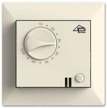 PRIOTHERM Термостат мех. PR-109 датчик пола 3.6кВт 16А сл.кость Priotherm (с возможной установкой в рамку Legrand серии Valena) PR-109i