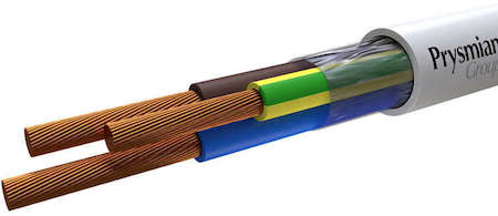 Prysmian Провод ПВС 3х2.5 Б ПЭТ-ПЛЕНКА (бухта) (м) РЭК-PRYSMIAN 0928 02 02
