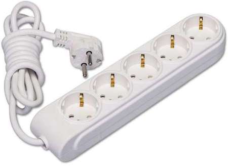 Удлинитель 5х10м с заземл. 16А защ. шторки Makel N5210083