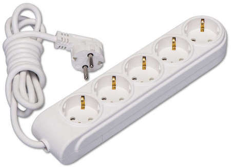 Удлинитель 5х15м с заземл. 16А защ. шторки Makel N5210093